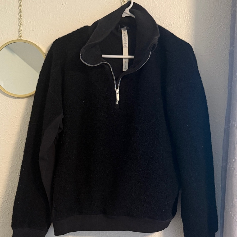 Lululemon wool 1/4 zip sweatshirt 12